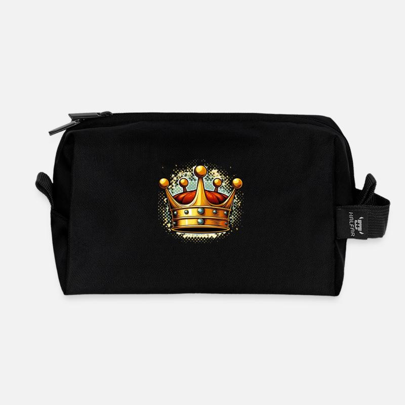 King 1 - Recycled Toiletry Zip Bag - black