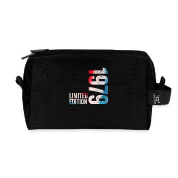 1979 Limitiertes Geburtstagsgeschenk 1979 - Recycelte Kulturtasche - Schwarz - Vorne