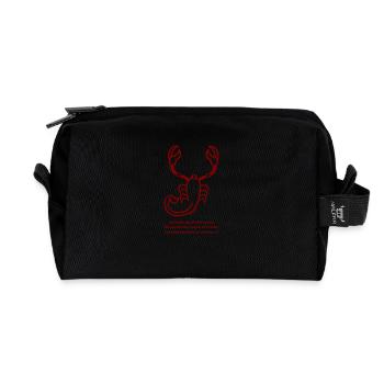 Sternzeichen Skorpion - Recycelte Kulturtasche - Schwarz - Vorne