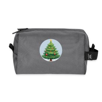 Arbre de Noël - Trousse de toilette en tissu recyclé - anthracite - Devant