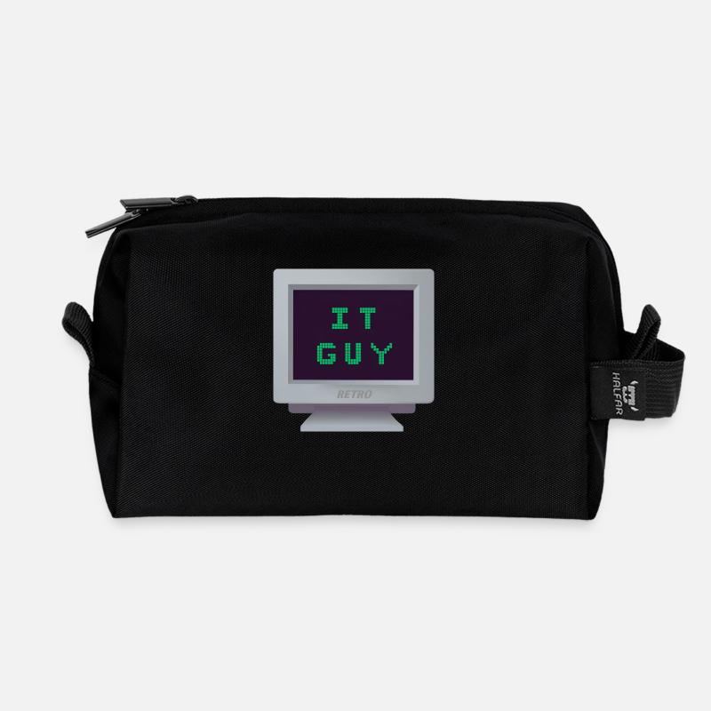 CRT - Informaticien - Trousse de toilette en tissu recyclé - noir