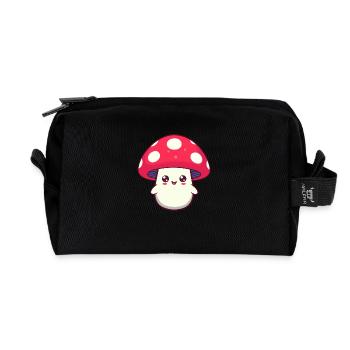 Champignon Sweet Laugh - Trousse de toilette en tissu recyclé - noir - Devant