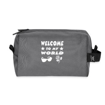 Parti - Trousse de toilette en tissu recyclé - anthracite - Devant