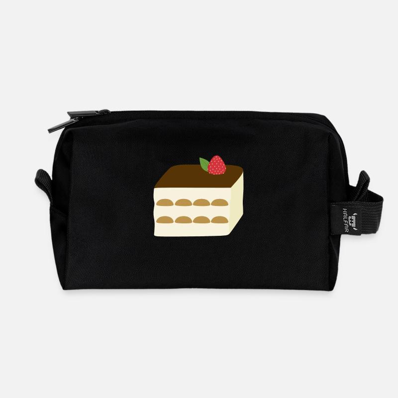 Tiramisu - Recycelte Kulturtasche - Schwarz