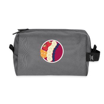 Bol de smoothie aux baies - Trousse de toilette en tissu recyclé - anthracite - Devant