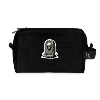 Grabstein - Recycelte Kulturtasche - Schwarz - Vorne