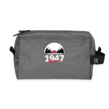 Limitierte Auflage 1947 Klassisches Vinyl - Recycelte Kulturtasche - Anthrazit - Vorne