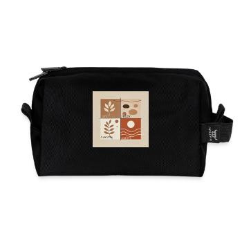 Soft Zen Retreat - Recycled Toiletry Zip Bag - black - Front