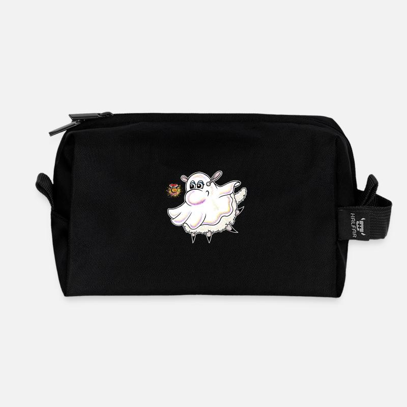 Wolly Sheepling Halloween Ghost - Recycelte Kulturtasche - Schwarz