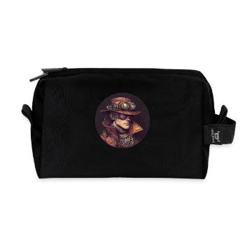 Découvrez le style steampunk – le rétro rencontre l’innovation - Trousse de toilette en tissu recyclé - noir - Devant