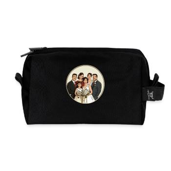Célébrez le bonheur de la famille lors d’une journée spéciale - Trousse de toilette en tissu recyclé - noir - Devant