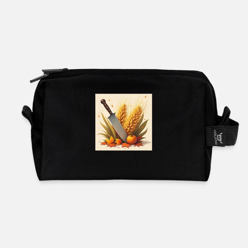 DrachenqodeLI - Recycelte Kulturtasche - Schwarz