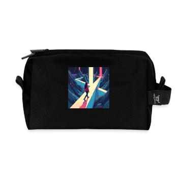 dracehenqodeLIAN - Recycelte Kulturtasche - Schwarz - Vorne