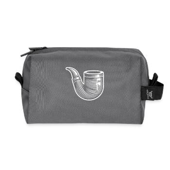 Pipe à tabac VIntage avec tradition et style - Trousse de toilette en tissu recyclé - anthracite - Devant