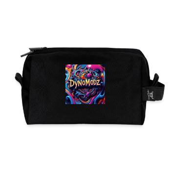 Dynomodz clothing - Recycled Toiletry Zip Bag - black - Front