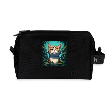 The relaxed hangover - Recycled Toiletry Zip Bag - black - Front