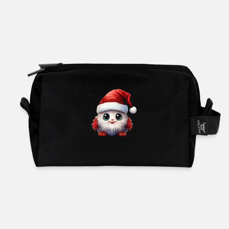 Fusselchen "Santa" - Recycelte Kulturtasche - Schwarz