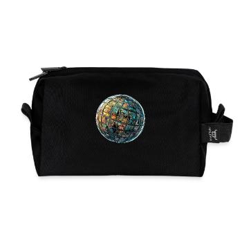 Städtesphäre: Eine Welt der Möglichkeiten! - Recycelte Kulturtasche - Schwarz - Vorne
