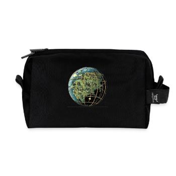 Vernetzte Welt: Die Stadt der Zukunft! - Recycelte Kulturtasche - Schwarz - Vorne