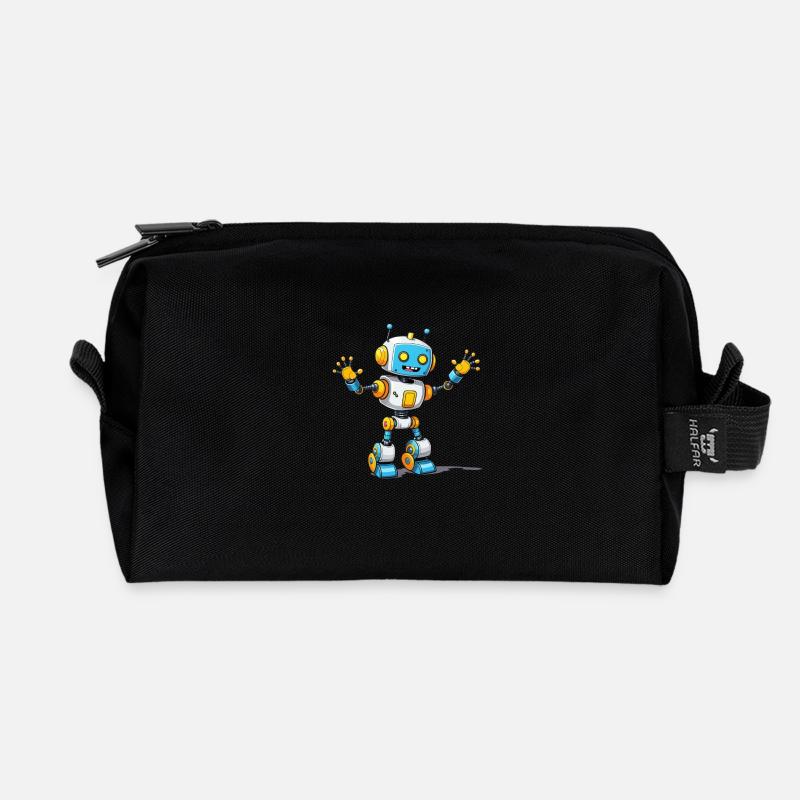 Algorithme de motivation - Trousse de toilette en tissu recyclé - noir