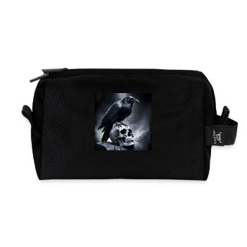 Raven 3 - Recycelte Kulturtasche - Schwarz - Vorne