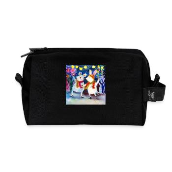 Carnaval des animaux - Trousse de toilette en tissu recyclé - noir - Devant
