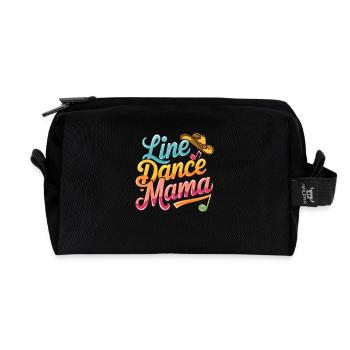 Mama tanzt Line Dance Line Dancing Mom - Recycled Toiletry Zip Bag - black - Front