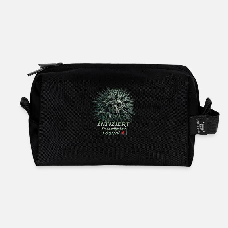 FicosauRusLex positiv! - Recycelte Kulturtasche - Schwarz