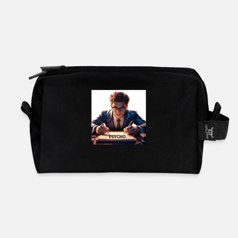Psycho - Trousse de toilette en tissu recyclé - noir