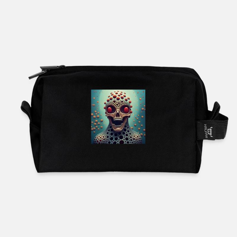 Das Design von GhastlyVisions - Recycelte Kulturtasche - Schwarz