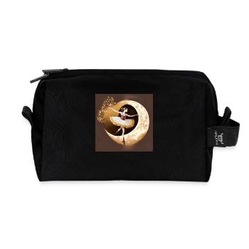 Goldener Tanz - Recycelte Kulturtasche - Schwarz - Vorne