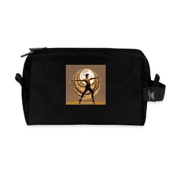 Krieger - Recycelte Kulturtasche - Schwarz - Vorne