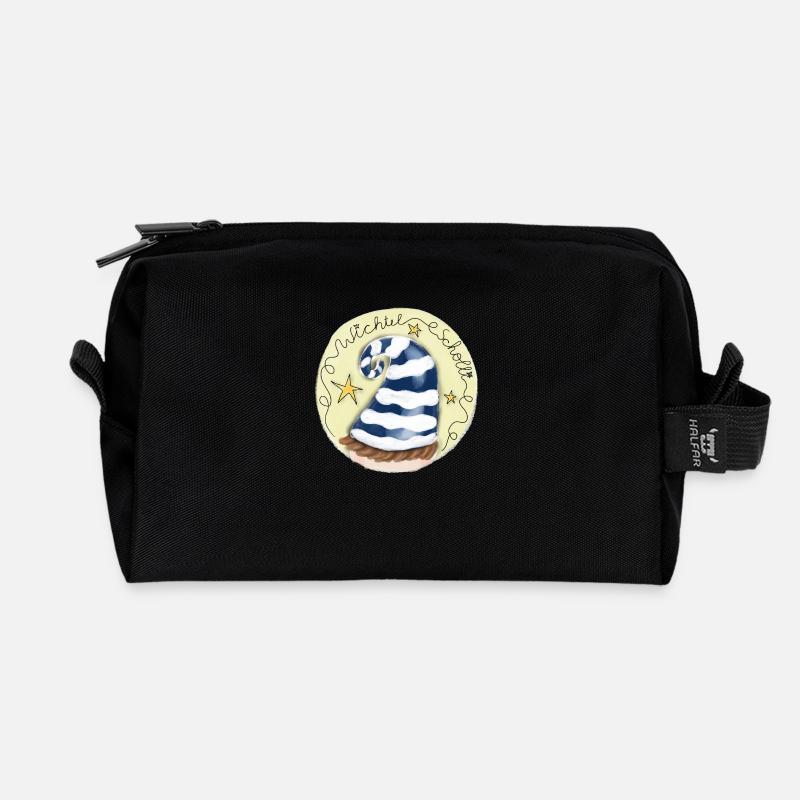 Wichtel Scholli - Recycelte Kulturtasche - Schwarz