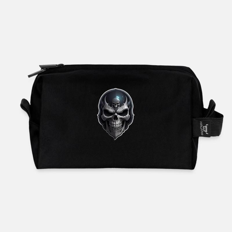 Totenkopf Skull - Recycelte Kulturtasche - Schwarz