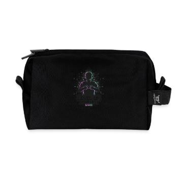Level Up Your Life – Gamer-Silhouette - Recycelte Kulturtasche - Schwarz - Vorne