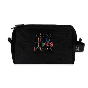 Every little gesture counts - Recycled Toiletry Zip Bag - black - Front