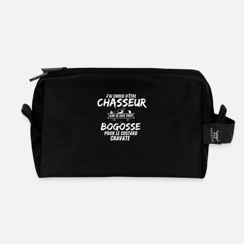 HUNTING BOG - Recycled Toiletry Zip Bag - black