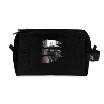 Whit3rabbito ein Zeitreisender kommt selten allein - Recycelte Kulturtasche - Schwarz - Vorne