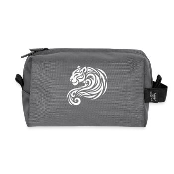 panther - Recycled Toiletry Zip Bag - anthracite - Front