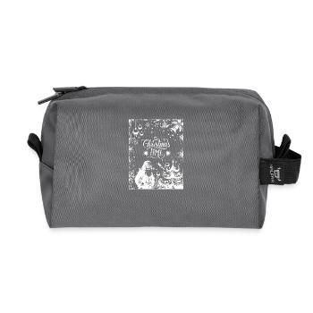 TEMPS DE CHRMS - Trousse de toilette en tissu recyclé - anthracite - Devant
