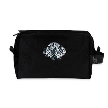 Mountains Mountain Tour Extreme Sports - Recycled Toiletry Zip Bag - black - Front
