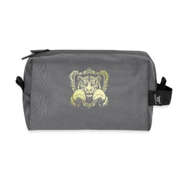 Tiger Boxer - Recycled Toiletry Zip Bag - anthracite - Front