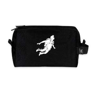 Parachutisme cool - Trousse de toilette en tissu recyclé - noir - Devant