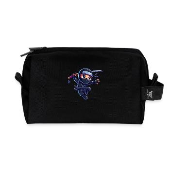 ninja - Recycelte Kulturtasche - Schwarz - Vorne