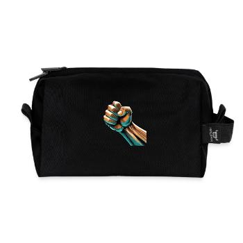fist - Recycled Toiletry Zip Bag - black - Front