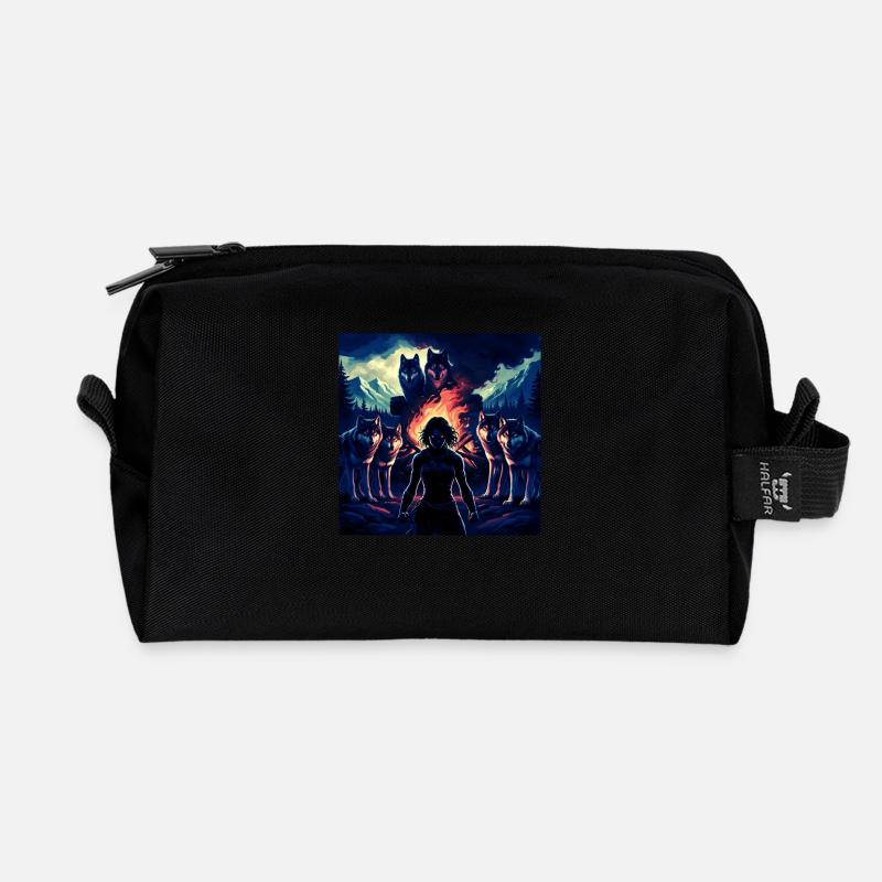 Primal Warrior - Recycled Toiletry Zip Bag - black