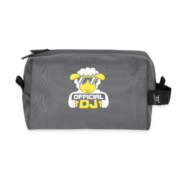 Mouton Officiel DJ Lunettes de soleil Fête Agneau Sweet Cool - Trousse de toilette en tissu recyclé - anthracite - Devant