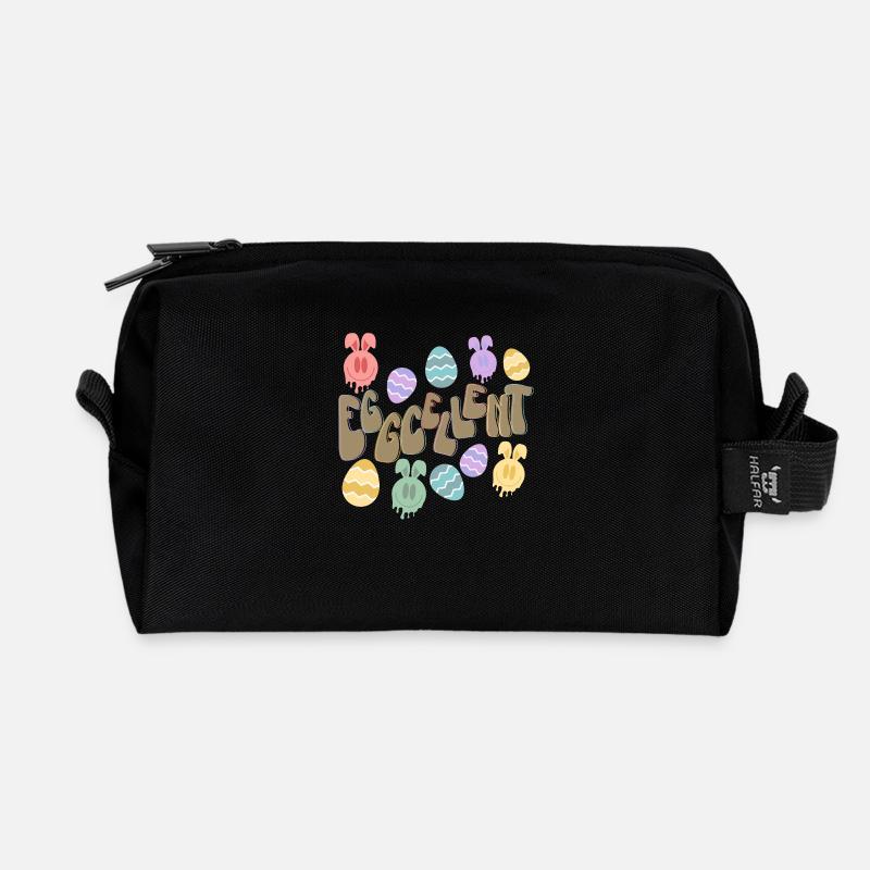 EGGCELLENT - Trousse de toilette en tissu recyclé - noir