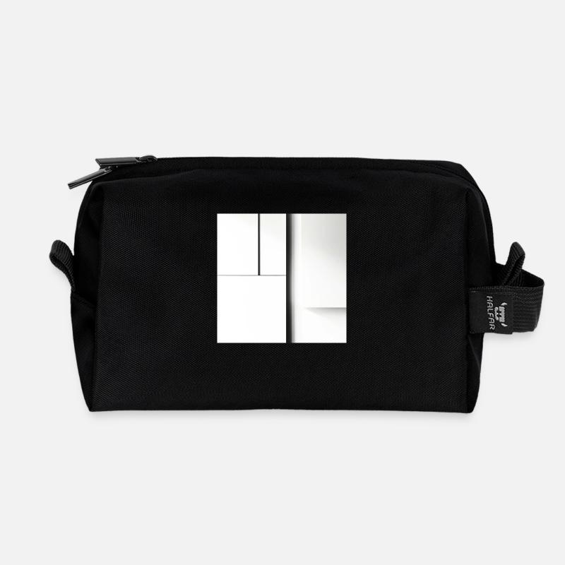 Subtle Harmony - Recycelte Kulturtasche - Schwarz