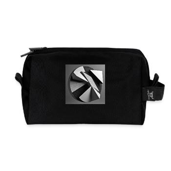 Circle of Serenity - Recycled Toiletry Zip Bag - black - Front